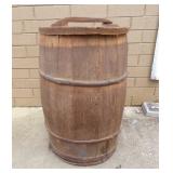 50G. WOODEN HARDWARE BARREL