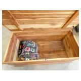 VIEW 2 CLOSEUP CEDAR BLANKET BOX