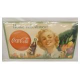 COCA COLA CARDBOARD W/ LADY