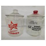 ATKINSON AND TOMS STORE JARS