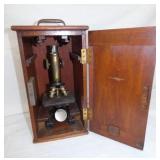 BRASS DOCTORS MICROSCOPE
