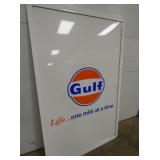 VIEW 3 FRAMED METAL GULF SIGN