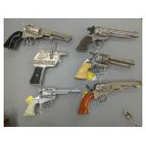 SEV. EARLY CAP PISTOLS/HOLSTERS