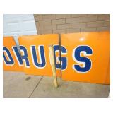 VIEW 6 PORC. REXALL DRUGS SIGN