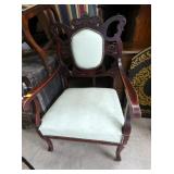 MAH. PARLOR CHAIR