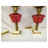VIEW 3 26IN PAIR PARLOR LAMPS
