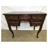 ORNATE DESK W/ CARVINGS