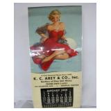 1960 KC AREY DANVILLE VA CALENDER