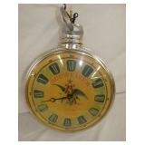 HANGING BUDWEISER CLOCK