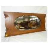 OAK BEVELED ENTRANCE MIRROR