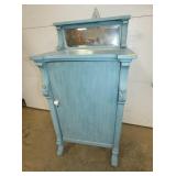 SMALL PAINTED SERVER W/ BEV. MIRROR