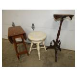 ORGAN STOOL, DROPLEAF, STAND