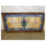 NICE LARGE STAINED GLASS WINDOW