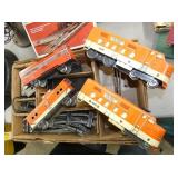 VIEW 2 CLOSEUP TRAINS W/ TRACK