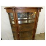 VIEW 3 OAK CHINA W/ MIRROR BACK