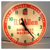 16IN R.C ALLEN LIGHTUP CLOCK