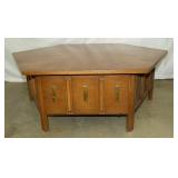 MID CENTURY OCTAGON COFFEE TABLE