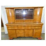 2PC. MID CENTURY CHINA/CUPBOARD