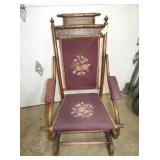 NEEDLE POINT PLATFORM ROCKER