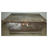 EARLY TOOL CHEST W/ OLD PAINT