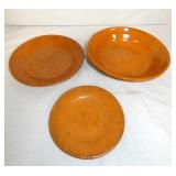 EARLY JUGTOWN POTTERY DIRT DISHES