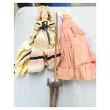 EARLY DOLLS, STICK PUPPET