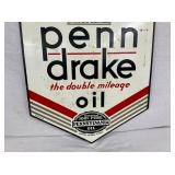 DOUBLE SIDE PENN DRAKE OIL SIGN