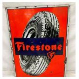 PORC. 30X40 FIRESTONE SIGN W/ TIRE