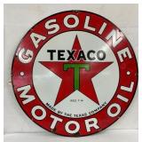 42IN PORC. DS TEXACO GASOLINE/MOTOR OIL