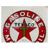 CLOSEUP TOP TEXACO SIGN