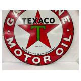 42IN PORC. TEXACO SIGN