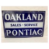 PORC. DS OAKLAND PONTIAC DEALER SIGN