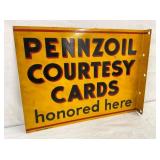 EARLY PENNZOIL COURTESY CARDS FLANGE