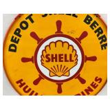 CLOSEUP SHELL MARINES SIGN