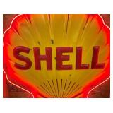 PORC. SHELL SIGN W/ NEON