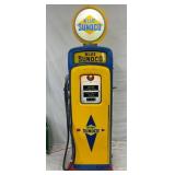 WAYNE MOD. 80 BLUE SUNOCO GASS PUMP W/ GLOBE