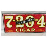 UNUSUAL PORC. 7-20-4 CIGAR SIGN