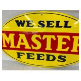 CLOSEUP MASTER FEEDS DEALER SIGN