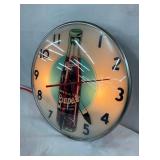 LIGHTED CLOCK W/ BOTTLE