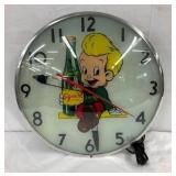 15IN SQUIRT LIGHTUP CLOCK W/ BOY