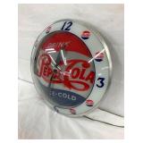 PEPSI DOUBLE BUBBLE CLOCK