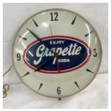 10IN ENJOY GRAPETTE CLOCK