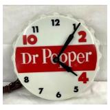 12IN DR. PEPPER 10-2-4 CAP CLOCK