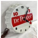 SIDE VIEW DR. PEPPER CAP CLOCK