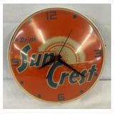 9IN SUN CREST DRINK CLOCK