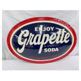 1955 GRAPETTE SODA CONVEX SIGN