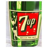 CLOSEUP EMB. 7UP BOTTLE SIGN