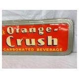 SELF FRAMED ORANGE CRUSH SIGN