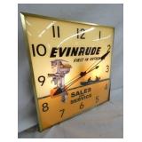 SIDE VIEW 15IN EVINRUDE CLOCK