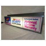 RIGHTSIDE LIGHTED MUFFLER SIGN